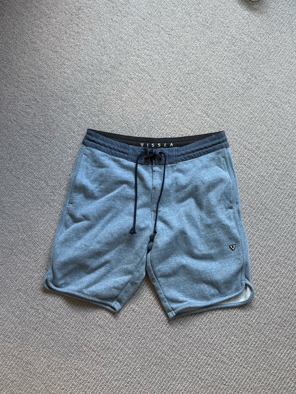 VISSLA Light Blue Drawcord Boardshorts